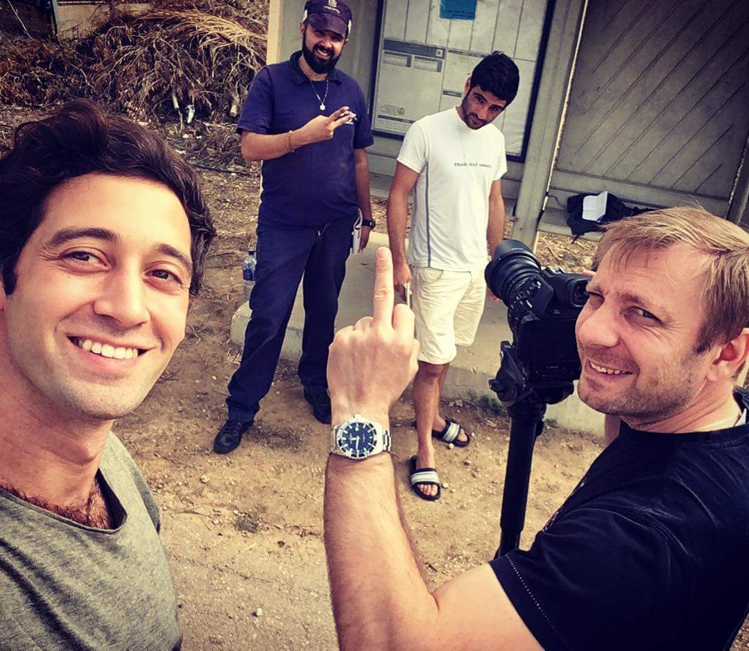 מתוך סט הצילום