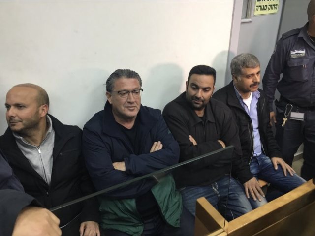 ארבעת הנאשמים בפתיחת משפטם