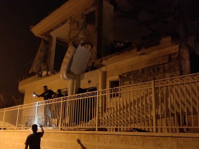 הפגיעה הישירה בבית בבאר שבע